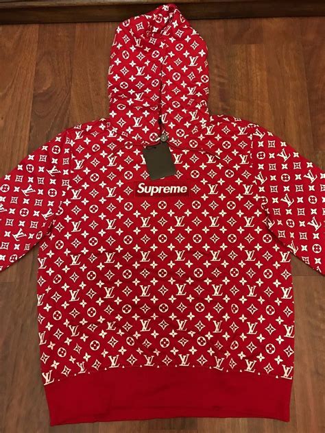 authentic supreme lv hoodie|supreme louis vuitton hoodie where to buy.